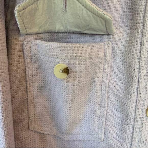 RD Style Lavender Purple Blaire Shacket Longsleeve Shirt Jacket Women's Medium - Picture 10 of 16